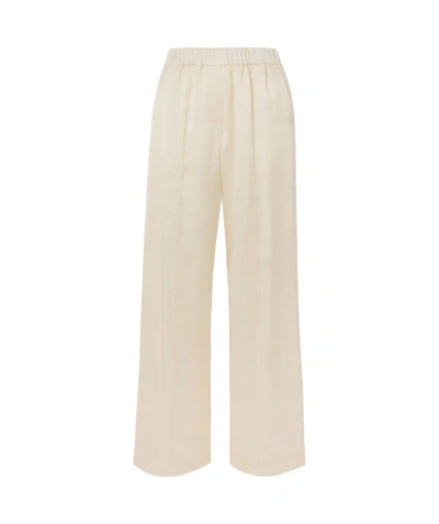 Loewe Bonded-seams Palazzo Pants In Nude