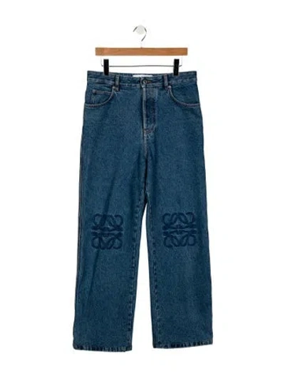 Pre-owned Loewe Bootcut Jeans In Blue