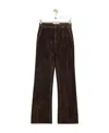 Loewe Bootleg Jeans In Denim In Brown