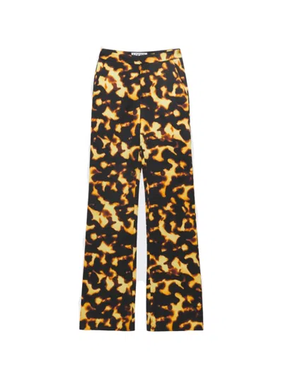 Loewe Tortoiseshell Print Bootleg Trousers