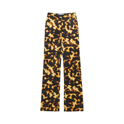 Pre-owned Loewe Bootleg Trousers 'yellow/black' | Women's Size 36