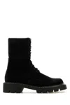 Loewe Women Sierra Combat Lace Up Boot In Black