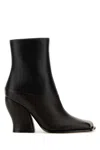 Loewe Two-tone Leather Onda Ankle Boots In Multicoloured