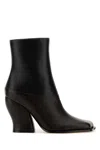 Loewe Two-tone Leather Onda Ankle Boots In Multicoloured