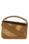 Loewe Borsa A Mano Puzzle Piccola In Pelle E Pelle Scamosciata Cammello  Donna