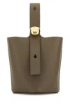 Loewe Borsa A Secchiello Pebble Mini In Pelle Tortora Donna