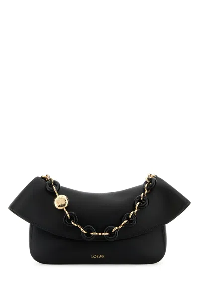 Loewe Borsa A Spalla Ola Media In Pelle Nera  Donna