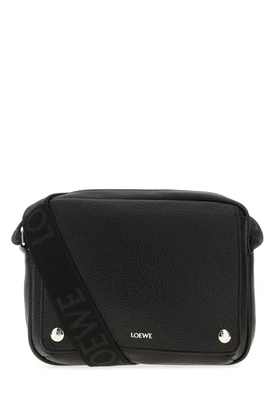 Loewe Borsa A Tracolla Messenger In Pelle Nera  Uomo