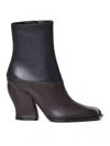 Loewe Waves Ankle Boots In Brown