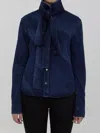 Loewe Indigo Denim Shirt With Removable Bow In Blue