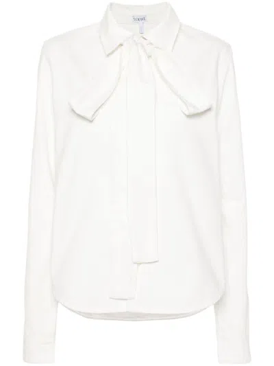 Loewe Cotton Shirt In White