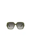 Loewe Box Logo Sunglasses In Gray