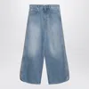 Loewe Logo Patch Faded Boyfriend Jeans In Blue