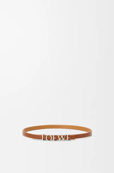 Loewe Adjustable Smooth Calfskin Belt Design In Neutral