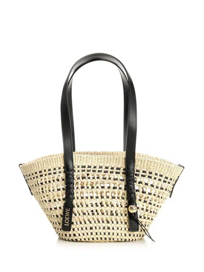 Loewe Braid Shoulder Bags Beige In Neutral