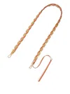 Loewe Braided-leather Bag Strap In Orange