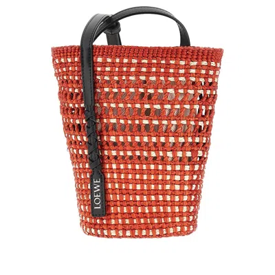 Loewe Braided Palm 'braid' Bag In Orange
