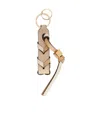Loewe Braided Strap Keyring In Calfskin