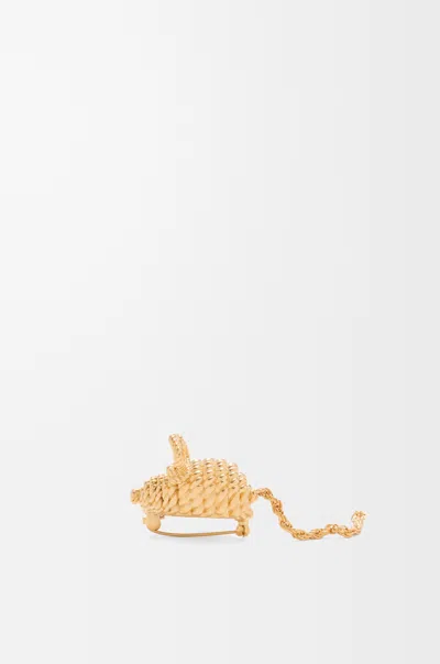 Loewe Maus-brosche Für Frau In Gold