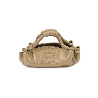 Pre-owned Loewe Bronze Leather Coin Purse/coin Case ()