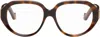 Loewe Brown Anagram Geometric Glasses In Brown