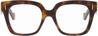 Loewe Brown Anagram Glasses In Orange