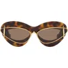 Loewe Double-frame Sunglasses In Brown