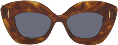 Loewe Brown Butterfly Screen Sunglasses