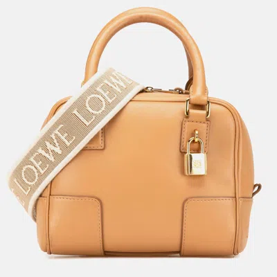 Pre-owned Loewe Brown Calfskin Amazona 16 Square Bag