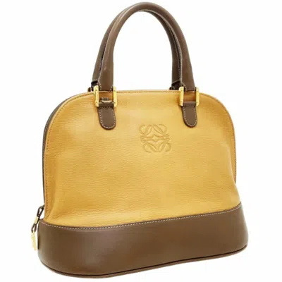 Pre-owned Loewe Brown Camel Leather Handbag Tote Bag ()