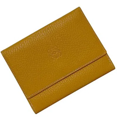 Pre-owned Loewe Brown Camel Leather Wallet (bi-fold) ()