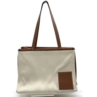 Pre-owned Loewe Brown Canvas Leather Shoulder Bag ()