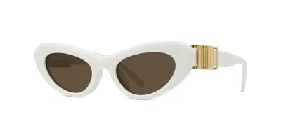 Loewe Brown Cat Eye Ladies Sunglasses Lw40156u 25e 52 In Metallic