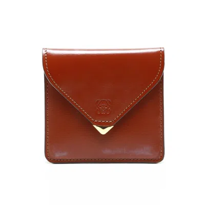 Pre-owned Loewe Brown Coin Purse/coin Case ()