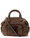 Loewe Brown Leather 2way Micro Mini Handbag (authentic Pre-loved)