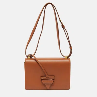 Pre-owned Loewe Brown Leather Barcelona Shoulder Bag