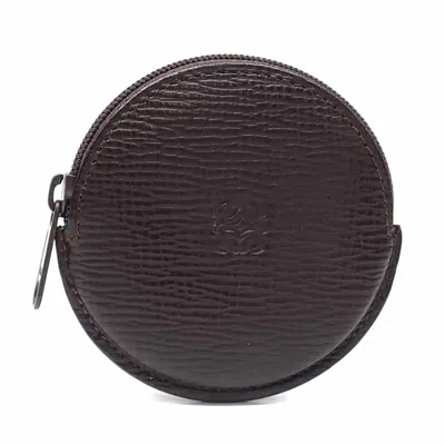 Pre-owned Loewe Brown Leather Coin Purse/coin Case ()
