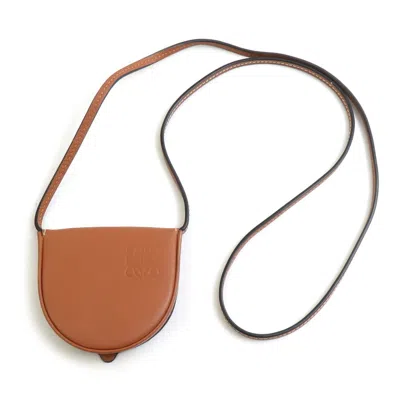 Pre-owned Loewe Brown Leather Coin Purse/coin Case ()