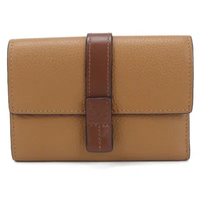 Pre-owned Loewe Brown Leather Coin Purse/coin Case ()