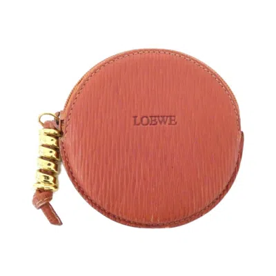 Pre-owned Loewe Brown Leather Coin Purse/coin Case ()