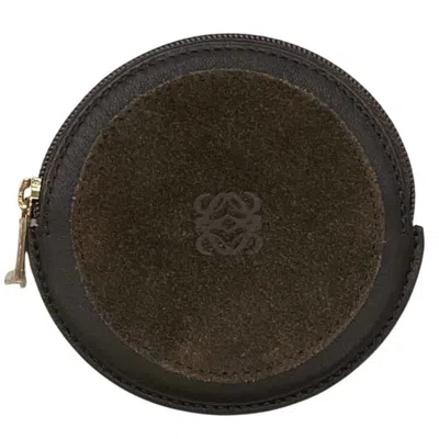 Pre-owned Loewe Brown Leather Coin Purse/coin Case ()