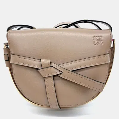Pre-owned Loewe Brown Leather Gate Bag
