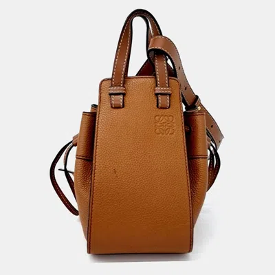 Pre-owned Loewe Brown Leather Hammock Bag Mini
