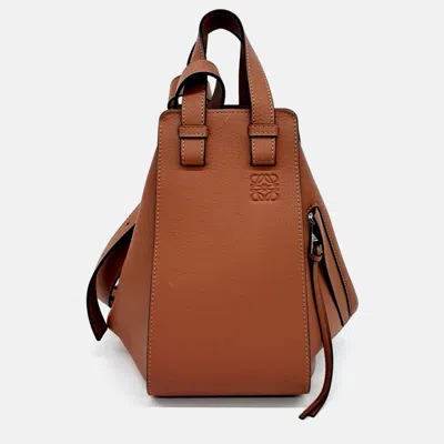 Pre-owned Loewe Brown Leather Hammock Bag Small