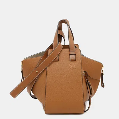 Pre-owned Loewe Brown Leather Hammock Size Small