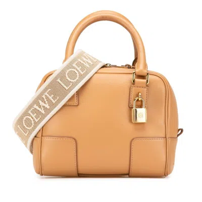 Pre-owned Loewe Brown Leather Handbag Shoulder Bag ()