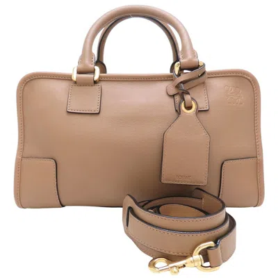 Pre-owned Loewe Brown Leather Handbag Shoulder Bag ()