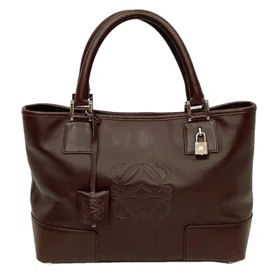 Pre-owned Loewe Brown Leather Handbag Tote Bag ()
