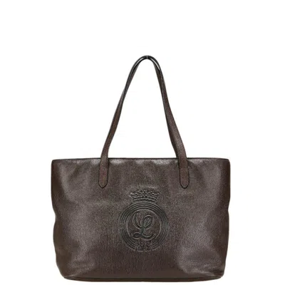 Pre-owned Loewe Brown Leather Handbag Tote Bag ()