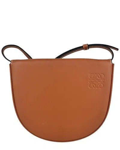 Pre-owned Loewe Brown Leather Heel Small Pouch (authentic Pre-loved)